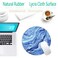 HEVITDA Mouse Pad NonSlip Rubber Base Mousepad with Stitched Edge Gaming Round Mouse Pads Waterproof Office Mouse Pad Small Size 787 x 787 Inch Blue Watercolor Clouds
