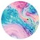 HEVITDA Mouse Pad NonSlip Rubber Base Mousepad with Stitched Edge Gaming Round Mouse Pads Waterproof Office Mouse Pad Small Size 787 x 787 Inch Pink Blue Art
