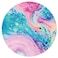 HEVITDA Mouse Pad NonSlip Rubber Base Mousepad with Stitched Edge Gaming Round Mouse Pads Waterproof Office Mouse Pad Small Size 787 x 787 Inch Pink Blue Art