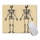 pingpi Human Skeleton Mouse Pad Rectangle Human Anatomy Computer or Office Work Station Decor