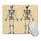 pingpi Human Skeleton Mouse Pad Rectangle Human Anatomy Computer or Office Work Station Decor