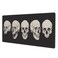 Yilad Human Skull Gaming Mouse Pad Non Slip XL Large Mousepad Stitched Edge Rubber Base Desk Mat for Laptop PC Computer