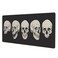 Yilad Human Skull Gaming Mouse Pad Non Slip XL Large Mousepad Stitched Edge Rubber Base Desk Mat for Laptop PC Computer
