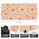 iCasso Desk Mat Desk Matt for Desktop Cute Desk Pad Mat XXL Large Mouse Pad for Desk AntiSlip Big Mousepad with Stitched Edges Keyboard Pad Mouse Mat for Computer Work Gaming Orange Floral
