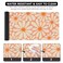 iCasso Desk Mat Desk Matt for Desktop Cute Desk Pad Mat XXL Large Mouse Pad for Desk AntiSlip Big Mousepad with Stitched Edges Keyboard Pad Mouse Mat for Computer Work Gaming Orange Floral