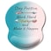 ITNRSIIET Ergonomic Mouse Pad with Gel Wrist Rest Support NonSlip PU Base Stay Positive Work Hard and Make It Happen Inspirational Quote Cute Small Mouse Pad Pain Relief 87 x 72 inches