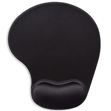 ITNRSIIET Ergonomic Mouse Pad with Gel Wrist Support Wrist Rest Smooth Surface NonSlip PU Base Comfortable Office Supplies Pain Relief 95 x 8 inches Black