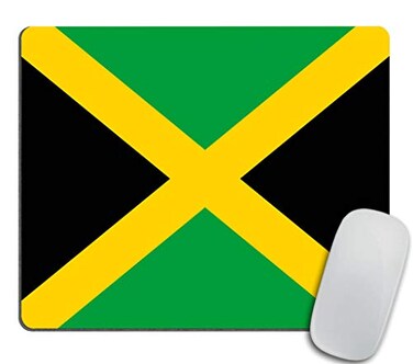 pingpi Jamaica Flag Mouse pad Personality Gaming Mousepad Desings 95 X 79 Inch 240mmX200mmX3mm