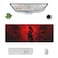Gianlaima Japanese Samurai Cool Anime Red and Black Dragon Mouse Pad XL Extended Desk Mat Non Slip Rubber Base Stitched Edge Gaming Pc Desktop Large Mice Pad315 x 118 Inch