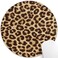 knseva Leopard Grain Print Round Mouse Pad Custom NonSlip Rubber Comfortable Customized Circular Mouse Pads for Work Computer