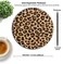 knseva Leopard Grain Print Round Mouse Pad Custom NonSlip Rubber Comfortable Customized Circular Mouse Pads for Work Computer