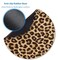 knseva Leopard Grain Print Round Mouse Pad Custom NonSlip Rubber Comfortable Customized Circular Mouse Pads for Work Computer