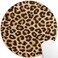 knseva Leopard Grain Print Round Mouse Pad Custom NonSlip Rubber Comfortable Customized Circular Mouse Pads for Work Computer