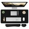 Bloss Leather Desk Pad Black Desk Mat NonSlip Desk Protector Mat Leather Desk Blotter Computer Desk Pad Waterproof Desk Mat for Home Office and Decor315157 Inches