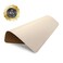 Besezx Leather Mouse Pad with Stitched Edge MicroFiber Base with NonSlip WaterproofMouse Pad for ComputersLaptop 8x11Inch Milky White