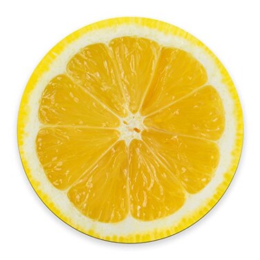 pingpi Lemon Slice Mousepad Tropical Mouse Pad Fruit Mousepad Vegan Mouse Pad Funny Food Mousepad