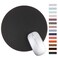 MAYIWO Round Mouse PadNonSlip Mouse Mat with Premium Stitched EdgeWaterproof Thickened PVC Leather Mouse Pad for Office WorkHomeDecor866Black1 Pack