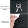 MAYIWO Round Mouse PadNonSlip Mouse Mat with Premium Stitched EdgeWaterproof Thickened PVC Leather Mouse Pad for Office WorkHomeDecor866Black1 Pack