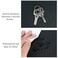 MAYIWO Round Mouse PadNonSlip Mouse Mat with Premium Stitched EdgeWaterproof Thickened PVC Leather Mouse Pad for Office WorkHomeDecor866Black1 Pack