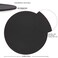 MAYIWO Round Mouse PadNonSlip Mouse Mat with Premium Stitched EdgeWaterproof Thickened PVC Leather Mouse Pad for Office WorkHomeDecor866Black1 Pack