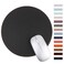 MAYIWO Round Mouse PadNonSlip Mouse Mat with Premium Stitched EdgeWaterproof Thickened PVC Leather Mouse Pad for Office WorkHomeDecor866Black1 Pack