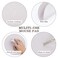 MAYIWO Round Mouse PadNonSlip Mouse Mat with Premium Stitched EdgeWaterproof Thickened PVC Leather Mouse Pad for Office WorkHomeDecor866Gray1 Pack