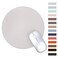 MAYIWO Round Mouse PadNonSlip Mouse Mat with Premium Stitched EdgeWaterproof Thickened PVC Leather Mouse Pad for Office WorkHomeDecor866Gray1 Pack