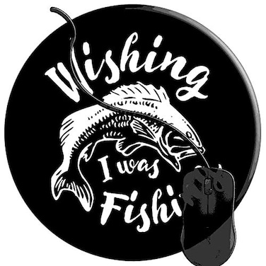 SUFPMP Mouse Pad for ComputersGaming MousePads Office for Laptop Mouse Mat for PC Non Slip Mice Pad Angler Fisherman Bass Lure Fly Fishing Gear 2T1559