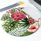 pingpi Mouse Pad Mousepad Tropical Leaves Print Mouse Mat Mouse Pad Office Mousemat Round Mousemat Hawaii Hawaiian Tropical Palm Print Mousepad