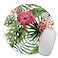 pingpi Mouse Pad Mousepad Tropical Leaves Print Mouse Mat Mouse Pad Office Mousemat Round Mousemat Hawaii Hawaiian Tropical Palm Print Mousepad