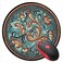 SUFPMP Mouse Pad Norwegian Rosemaling Round Mousepad NonSlip Rubber Base Mouse Mat for Laptop and Computer