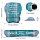 JDHJFBFJNP Mouse Pad Wrist Support and Keyboard Wrist Rest Set with Coasters Stay Positive Work Hard and Make It Happen Inspirational Quote NonSlip PU Base Ergonomic Mousepad for Home Office Working S