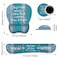 JDHJFBFJNP Mouse Pad Wrist Support and Keyboard Wrist Rest Set with Coasters Stay Positive Work Hard and Make It Happen Inspirational Quote NonSlip PU Base Ergonomic Mousepad for Home Office Working S