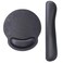 iVeze Mouse Pads with Wrist Support and Keyboard Wrist Rest Pad SetErgonomic PU Leather Mouse Pad for Laptop ComputerNon Slip Base Comfortable Mousepad Raised Memory Foam Easy Typing Pain Relief Black
