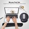 iVeze Mouse Pads with Wrist Support and Keyboard Wrist Rest Pad SetErgonomic PU Leather Mouse Pad for Laptop ComputerNon Slip Base Comfortable Mousepad Raised Memory Foam Easy Typing Pain Relief Black