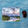 Mugod Mountain Nature Mouse Pad Grand Snowy Mountains Lake Tree Landscape Green Blue Mouse Mat NonSlip Rubber Base Mousepad for Computer Laptop PC Gaming Working Office Home 95x79 Inch