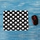 Mugod Polka Dot Mouse Pad Abstract Circle Geometric Pattern Retro Black and White Mouse Mat NonSlip Rubber Base Mousepad for Computer Laptop PC Gaming Working Office Home 95x79 Inch