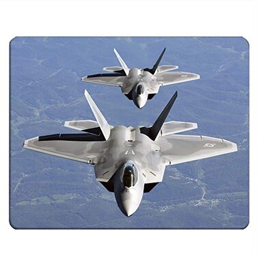 Nicokee Army Rectangle Gaming Mousepad US Air Force F22 Raptor in The Sky Mouse Pad Mouse Mat for Computer Desk Laptop Office 95 X 79 Inch NonSlip Rubber