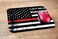 Nicokee NICOKEE US Flag Rectangle Gaming Mousepad Fire Fighter Thin Red Line Flag Mouse Pad Mouse Mat for Computer Desk Laptop Office 95 X 79 Inch NonSlip Rubber