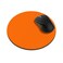 FINCIBO NonSlip Round Mousepad Solid Orange Mouse Pad for Home Office and Gaming Desk
