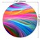 pingpi Gaming Mouse Pad CustomRainbow Ocean Round Mouse Pad
