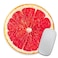pingpi Pink Ripe Grapefruit Slice Mousepad Tropical Mouse Pad Fruit Vegan Funny Present FoodThemed