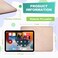 Besezx PU Leather Mouse Pad With Stitched Edge MicroFiber Base NonSlip Waterproof for Computers Laptop 8x11 Inch Champagne Gold