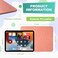 Besezx PU Leather Mouse Pad With Stitched Edge MicroFiber Base NonSlip Waterproof for Computers Laptop 8x11 Inch Pink
