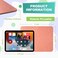 Besezx PU Leather Mouse Pad With Stitched Edge MicroFiber Base NonSlip Waterproof for Computers Laptop 8x11 Inch Pink