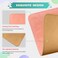 Besezx PU Leather Mouse Pad With Stitched Edge MicroFiber Base NonSlip Waterproof for Computers Laptop 8x11 Inch Pink
