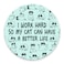 pingpi Round Mouse Pad Funny Cat Mousepad New Job Present Office Decor Cat Mouse Pad Cat Lady Present for Coworker Cubicle Decor Office Supplies Cute Fun I Work Hard So My Cat Can Have A Better Life