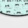 pingpi Round Mouse Pad Funny Cat Mousepad New Job Present Office Decor Cat Mouse Pad Cat Lady Present for Coworker Cubicle Decor Office Supplies Cute Fun I Work Hard So My Cat Can Have A Better Life