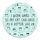 pingpi Round Mouse Pad Funny Cat Mousepad New Job Present Office Decor Cat Mouse Pad Cat Lady Present for Coworker Cubicle Decor Office Supplies Cute Fun I Work Hard So My Cat Can Have A Better Life