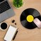CUISHAN Round Mouse PadPhonograph Record NonSlip Rubber Circular Mouse Pads Customized Designed for Home and Office79 x 79inch